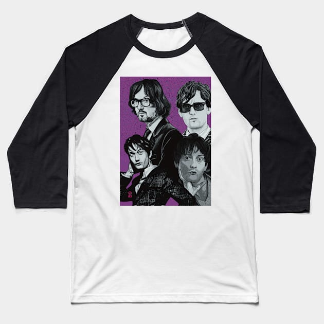 Jarvis Cocker, Pulp Baseball T-Shirt by DoodlerLoodles